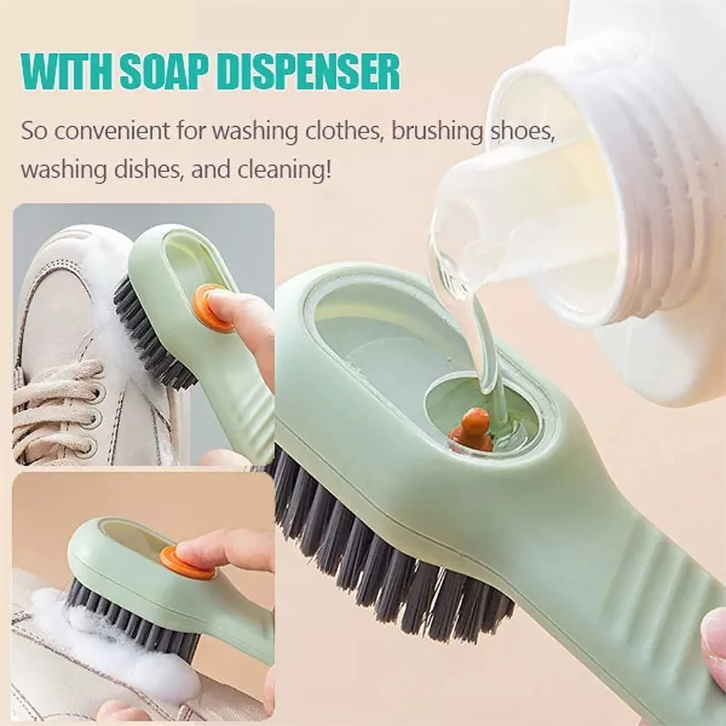 Cleaning Brush Set for Kitchen & Home | Steel Wire Brush + Long Gap Crevice Cleaning Brush + Soap Dispenser Scrub Brush | Heavy Duty Rust, Grease, Stove, Sink, Utensils & Surface Cleaning Tool Kit