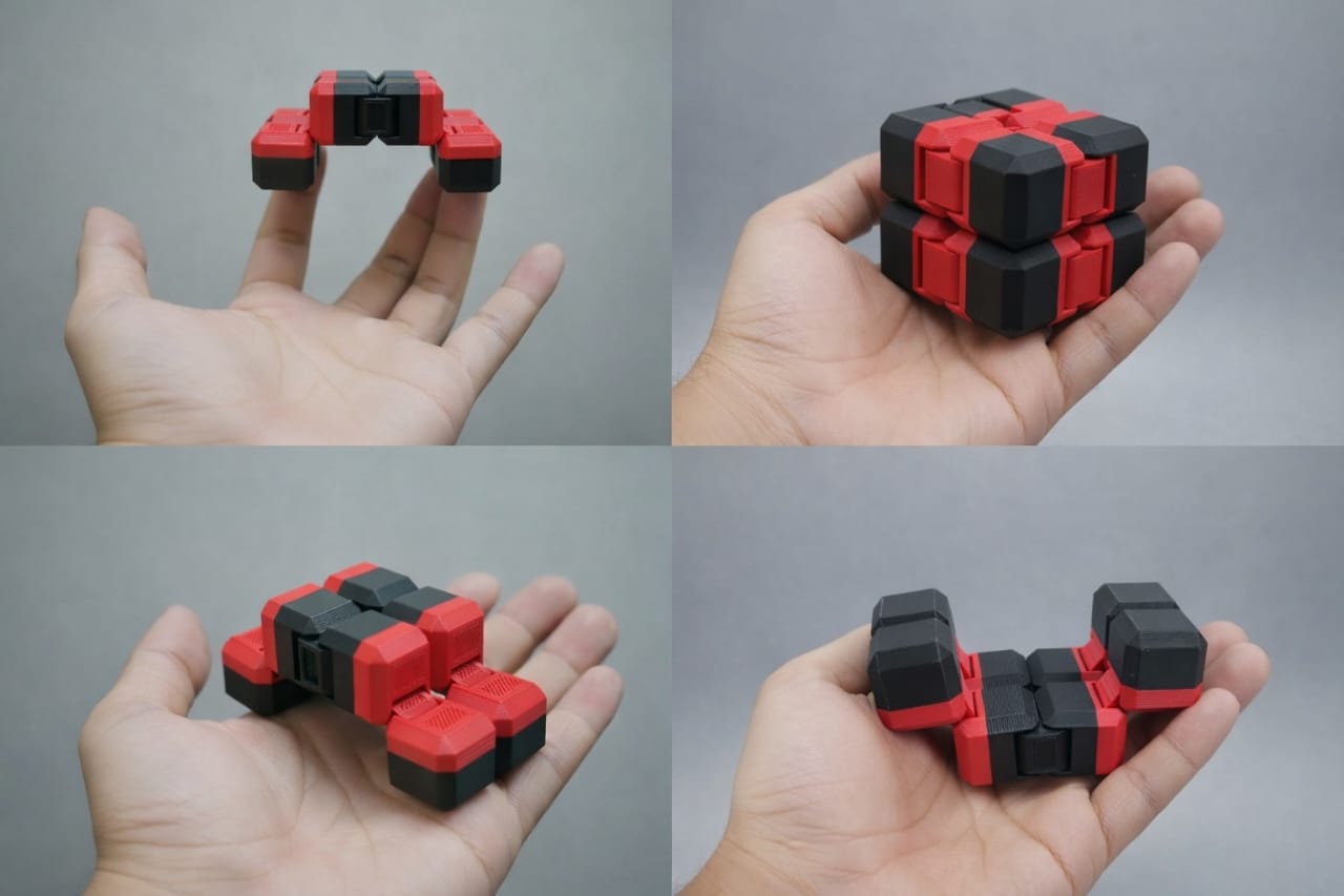 Premium Infinity Cube and Spiral Cone Fidget Toys for Stress and Anxiety Relief for Teen and Adults