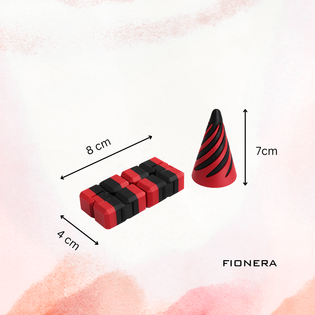 Premium Infinity Cube and Spiral Cone Fidget Toys for Stress and Anxiety Relief for Teen and Adults