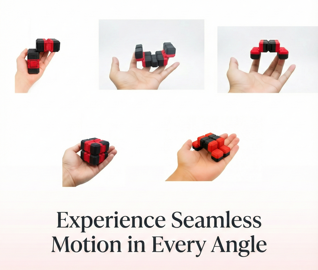 Premium Infinity Cube and Spiral Cone Fidget Toys for Stress and Anxiety Relief for Teen and Adults