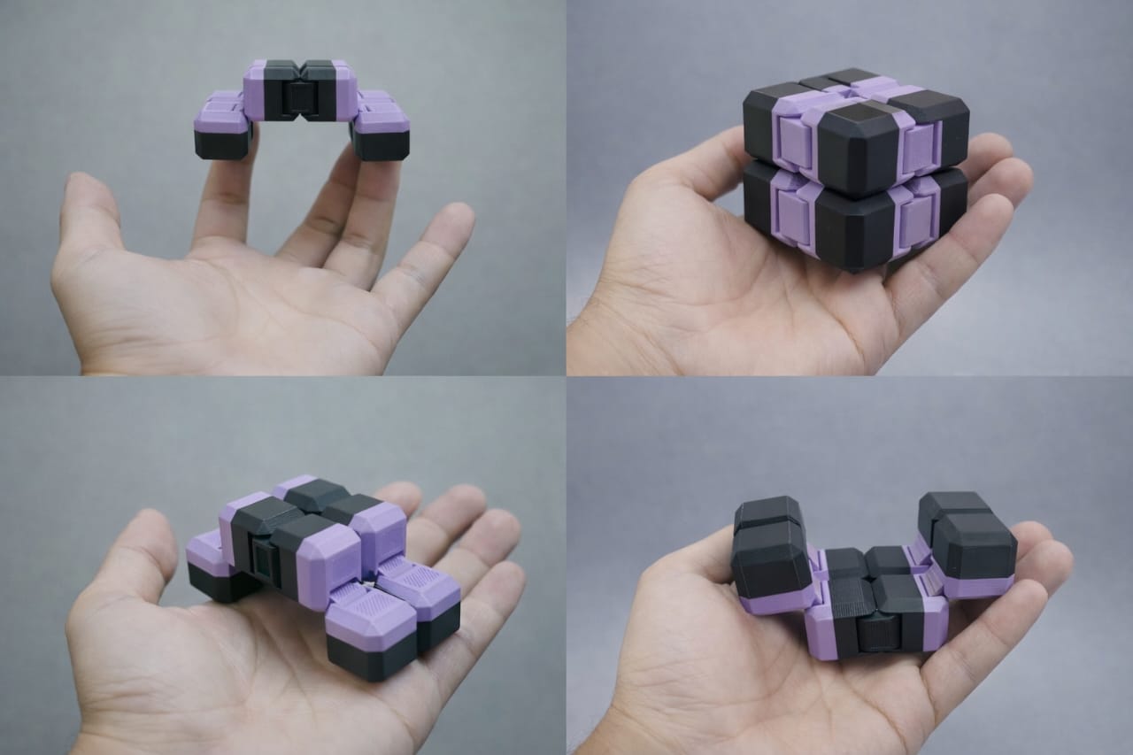 Premium Infinity Cube and Spiral Cone Fidget Toys for Stress and Anxiety Relief for Teen and Adults