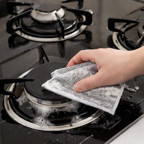 Cleaning Brush Set for Kitchen & Home | Steel Wire Brush + Long Gap Crevice Cleaning Brush + Soap Dispenser Scrub Brush | Heavy Duty Rust, Grease, Stove, Sink, Utensils & Surface Cleaning Tool Kit