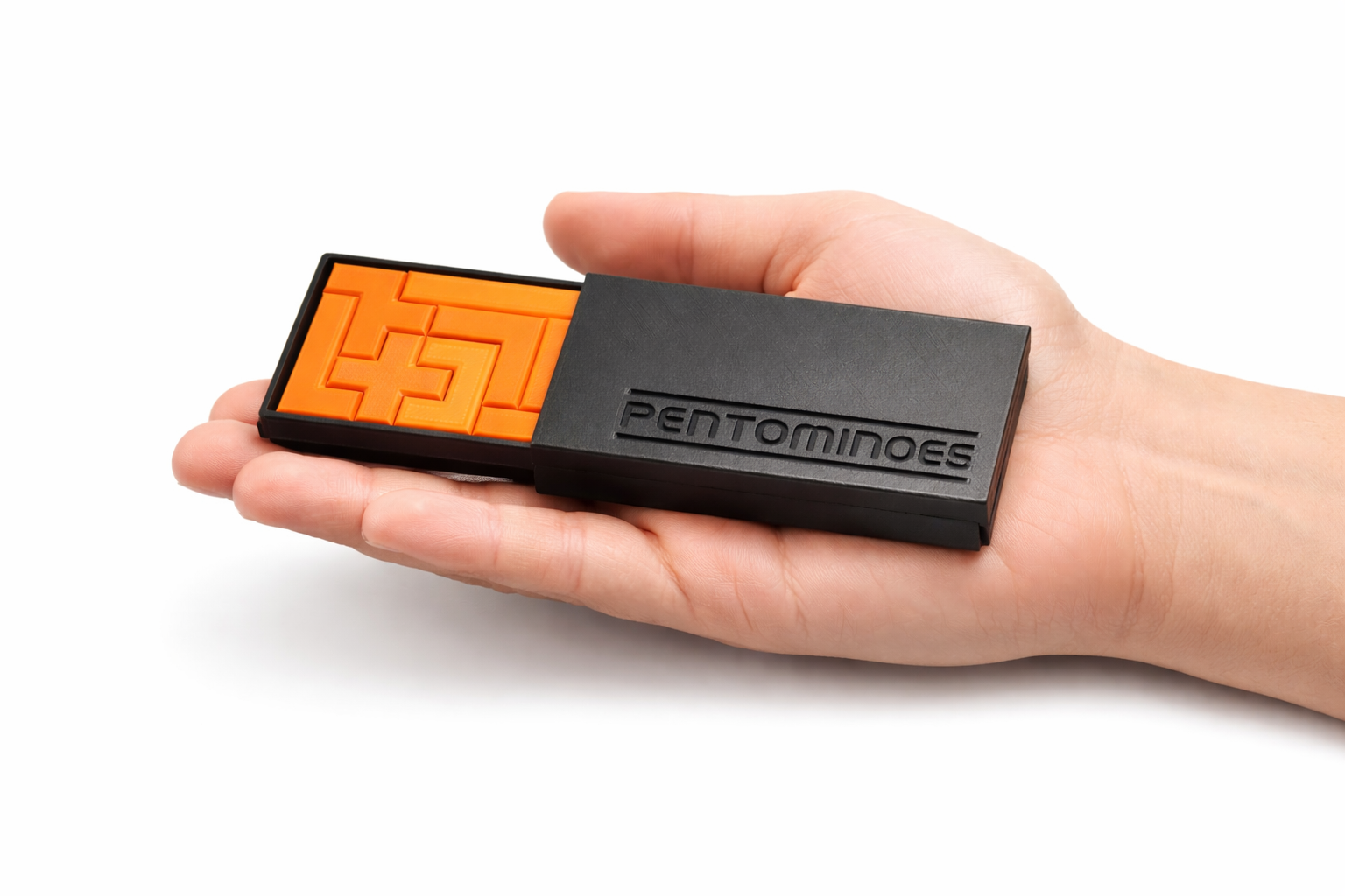 Brain Teaser Puzzle for Adults & Teens – 12 Piece Rectangular Logic Game – Plastic Shape-Fitting Pocket Puzzle for Stress Relief & Focus for Home & Travel